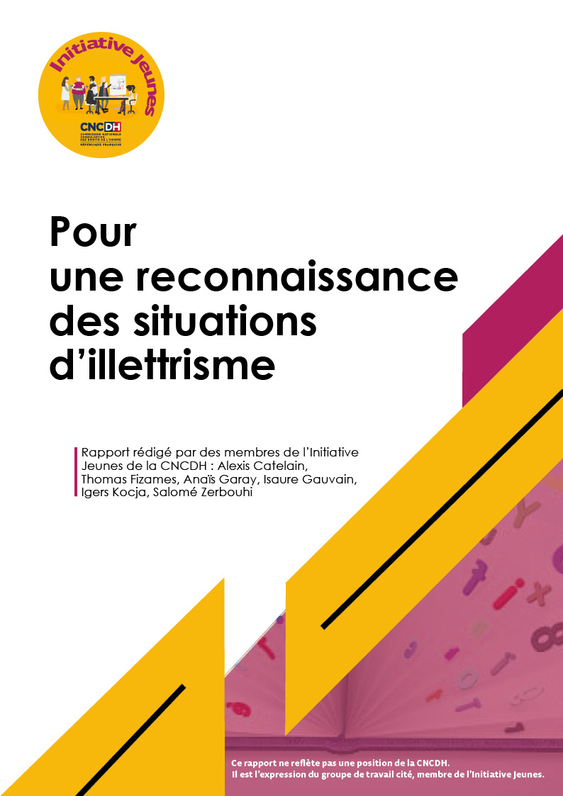 Page de couverture Rapport Illetrisme Handicap